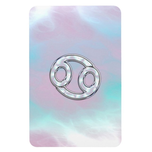 Mor i Pearl Stil Cancer Zodiac Magnet (Vertikal)