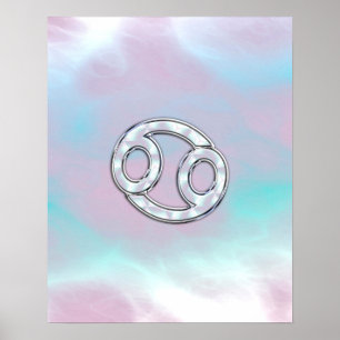 Mor i Pearl Stil Cancer Zodiac Poster