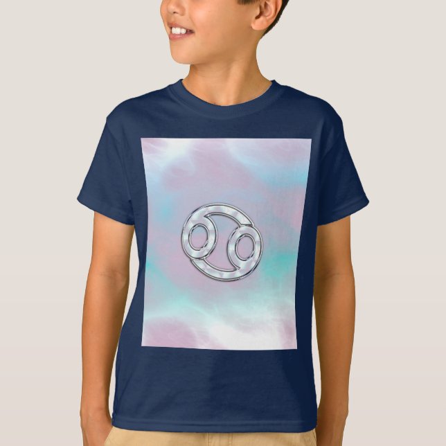 Mor i Pearl Stil Cancer Zodiac Sign Decor Tee Shirt (Framsida)