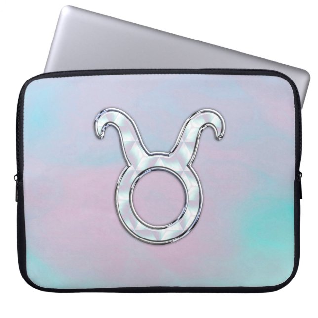 Mor i Pearl Stil Taurus Zodiac-tecken Laptop Fodral (Framsidan)
