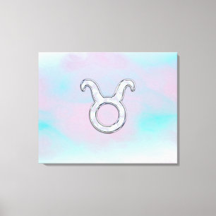 Mor i Pearl Taurus Zodiac Astrology Canvastryck