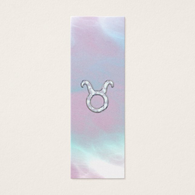 Mor i Pearl Taurus Zodiac Astrology Litet Visitkort (Framsidan)