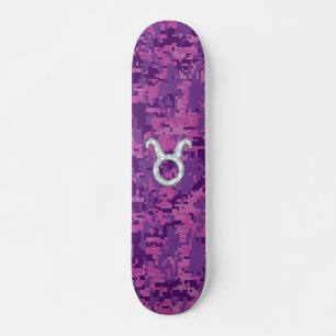 Mor i Pearl Taurus Zodiac-skylt på digitalkamera Mini Skateboard Bräda 18,7 Cm