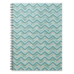 Mor i Pearl Teal ZigZag Anteckningsbok Med Spiral