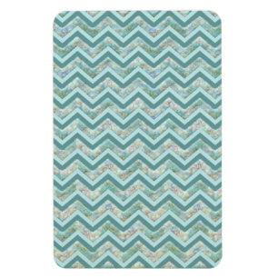 Mor i Pearl Teal ZigZag Magnet