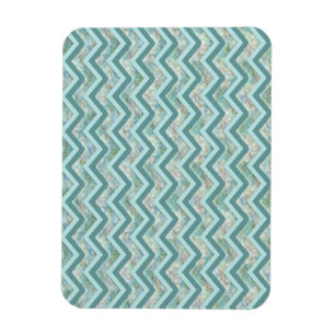 Mor i Pearl Teal ZigZag Magnet