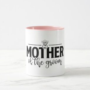 Mor i Personligen Groom Flowing Script Mugg