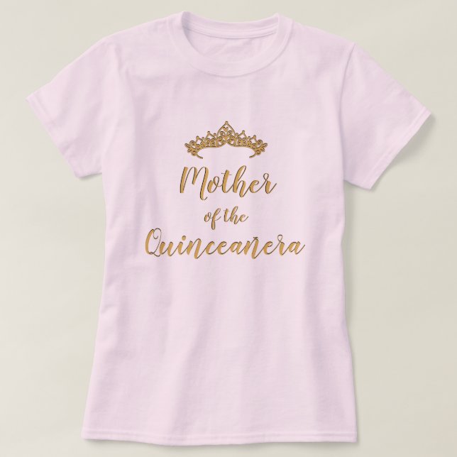 Mor i Quinceanera Tiara Shirt T Shirt (Design framsida)