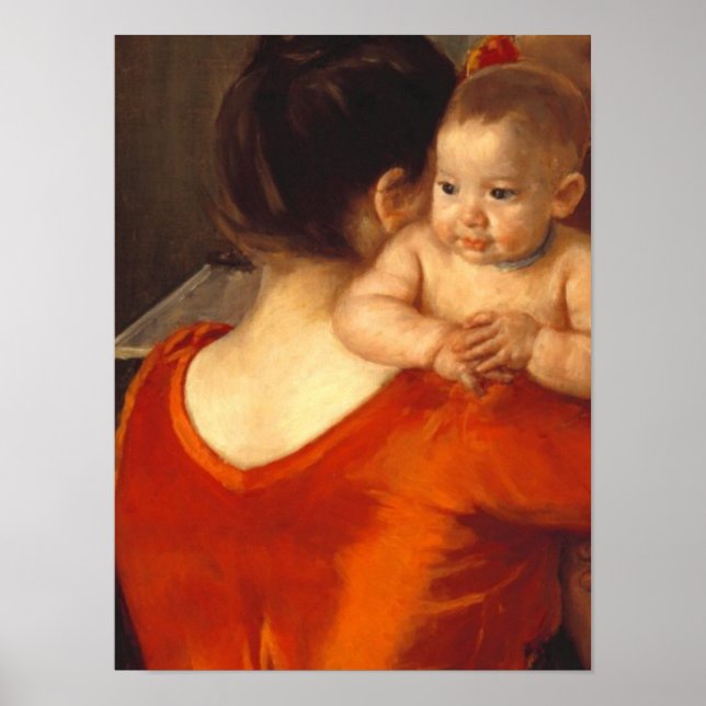 Mor i Röd med barn Poster (Framsidan)