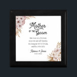Mor i rutan Mjuk av Groom Personlig-meddelande Minnesask<br><div class="desc">En Mor av Groom bröllop-presenten som har en boho-blommigt och en modern kalligrafi. Anpassningsbar meddelandet, namn och datumet med hjälp av anpassningsalternativet. Tittar du för mer anpassningsbar? Kontakta mig om du vill ha en anpassningsbar. ****Om du vill ha min hjälp med anpassningsbarna ska du inte ställe denna vara i din...</div>