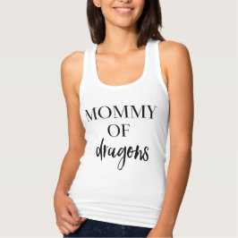 Mor i Tanktopet för drakontypografi Linne Med Racerback