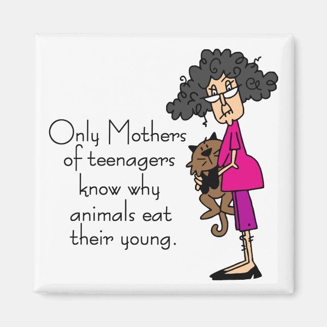 Mor i Teenagers Magnet (Framsidan)