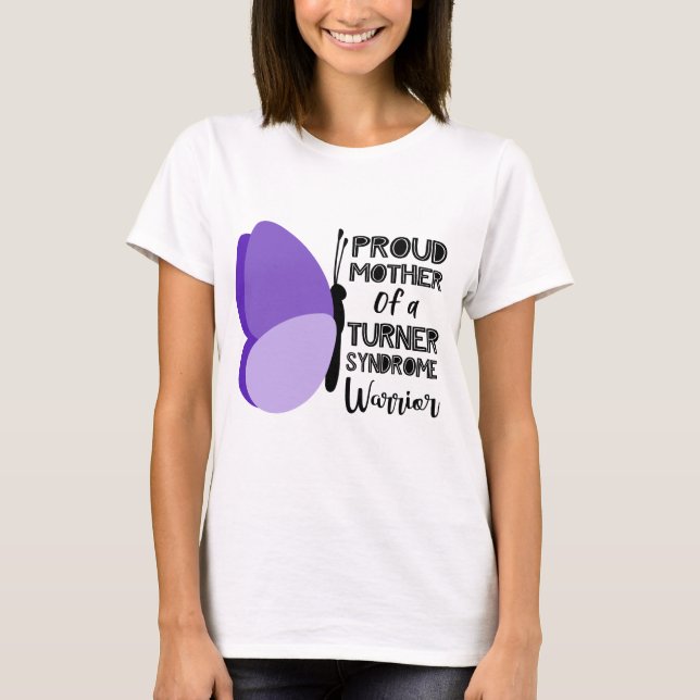 mor i Turners syndrom Krisörmedvetenhet T Shirt (Framsida)