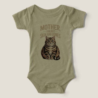 Mor, jag är bara hud och ben - Rolig knubbig katt T Shirt