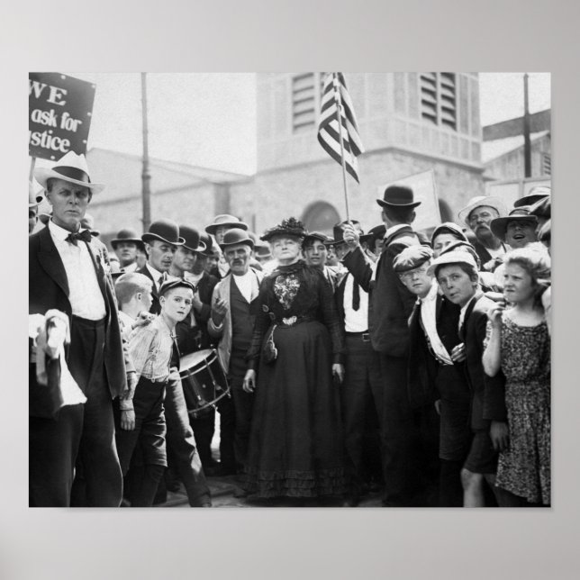 Mor Jones With Striking Workers - 1903 Poster (Framsidan)