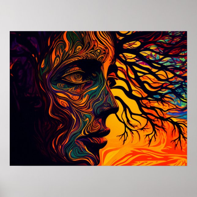 Mor jorden som Träd Poster (Framsidan)