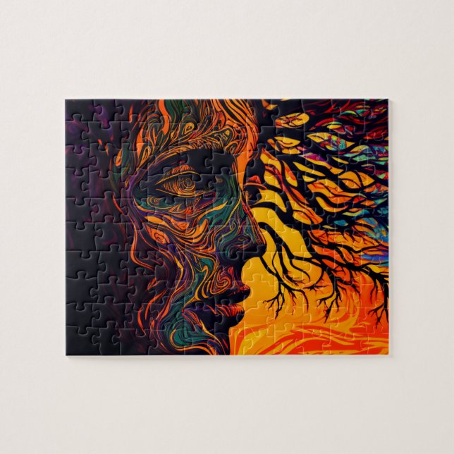 Mor jorden som Träd Pussel (Horisontell)