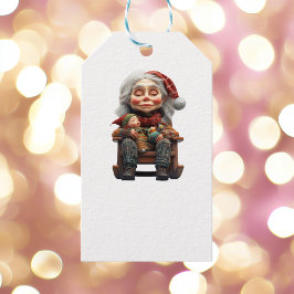 Mor jul II White Gift-Märkre Presentetikett