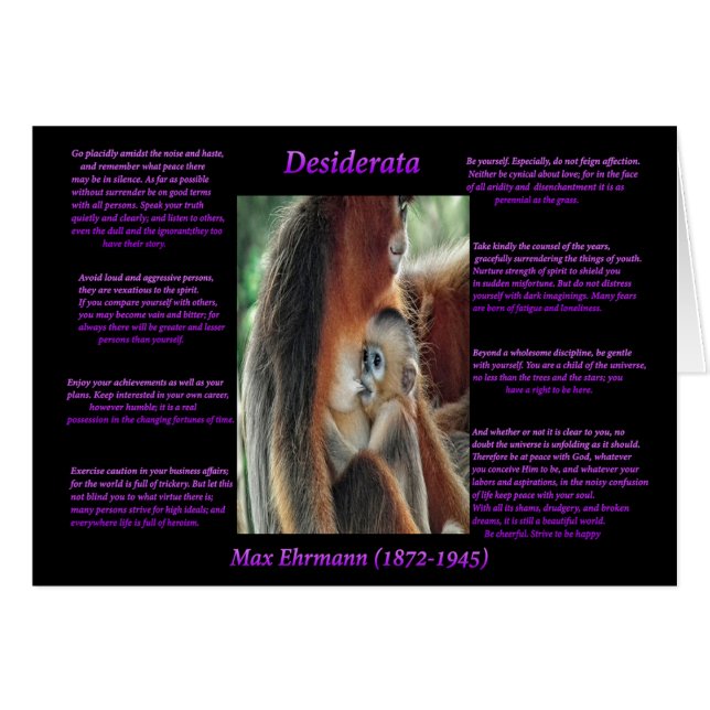 Mor Kärlek Hälsningskort (Framsidan Horizontal)