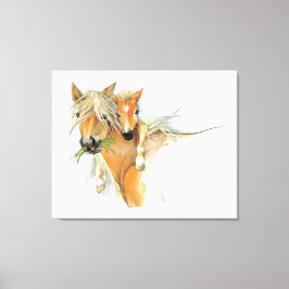 Mor, Kärlek, häst och föl Canvastryck