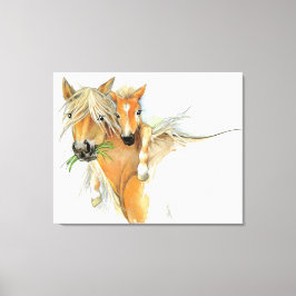 Mor, Kärlek, häst och föl Canvastryck