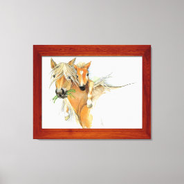 Mor, Kärlek, häst och föl Canvastryck