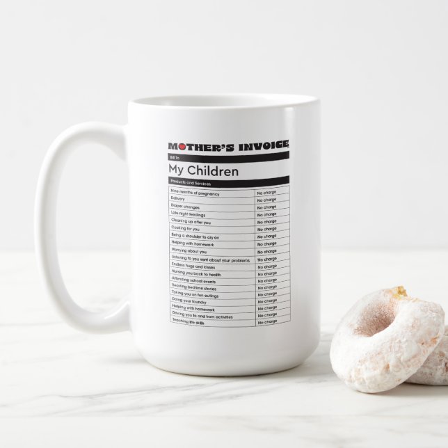 Mor Kärlek Invoice Coffee Mugg - Heartfilt Gift (Med munk)