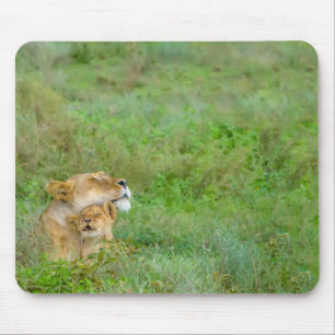Mor Kärlek Lioness & Baby Mousepad Musmatta