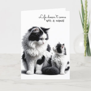 Mor Katt och Matching Kitten Kort