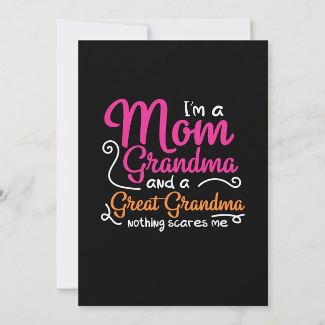 Mor Konst En Mamma Och En Fantastisk Mormor Julkort (Framsida)
