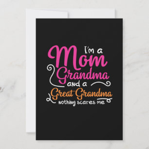 Mor Konst En Mamma Och En Fantastisk Mormor Julkort