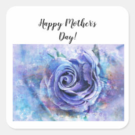 Mor kvadratdekal fyrkantigt klistermärke