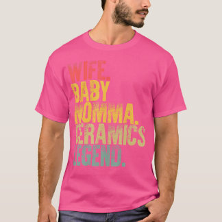 Mor Kvinnor Roligt Hustru Bebis Mamma Keramik Lege T Shirt