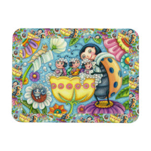 MOR LADYBUG & BARN, TULIP BUBBLE BATH MAGNET
