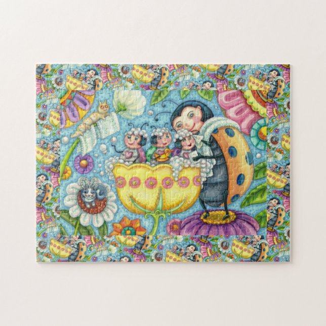 MOR LADYBUG & BARN, TULIP BUBBLE BATH PUSSEL (Horisontell)