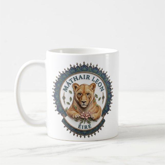 Mor Leon. Irland Kaffe Mugg (Vänster)