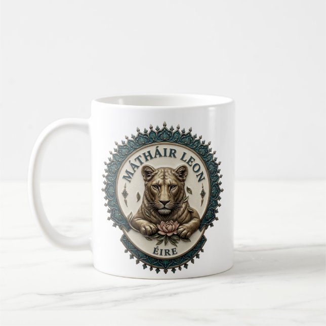Mor Leon. Irland Kaffe Mugg (Vänster)