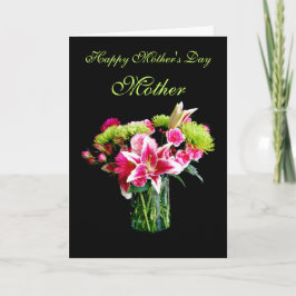 Mor, Lycklig Mors dag, Stargazer Lily Bouquet Kort