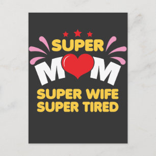 Mor Maka - Toppen Mamma Toppen Tired Vykort