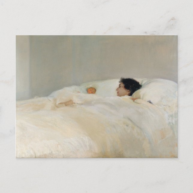 Mor målad av Joaquin Sorolla Vykort (Framsida)