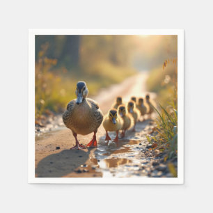 Mor Mallard Anka med anklings Pappersservett