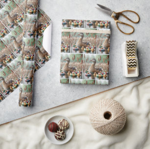 Mor Mallard Anka med anklings Presentpapper
