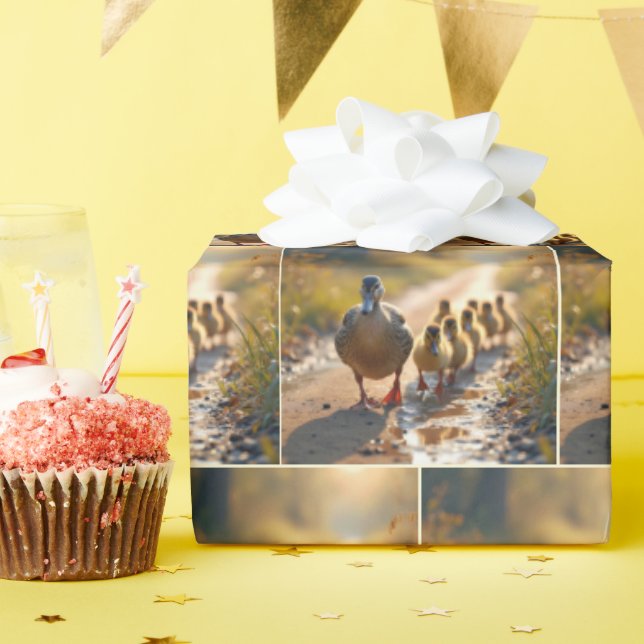 Mor Mallard Anka med anklings Presentpapper (Födelsedagsfest)