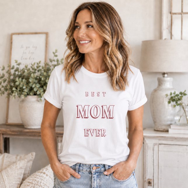 Mor mamma bäst någonsin rosa t shirt (Skapare uppladdad)