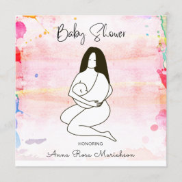 *~* Mor Mamma Holding Baby Inbjudningar