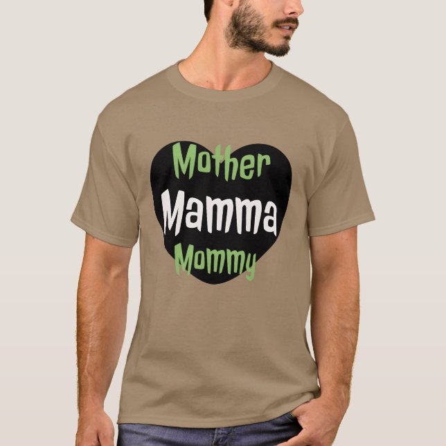 Mor mamma mamma designe roligt t shirt (Framsida)