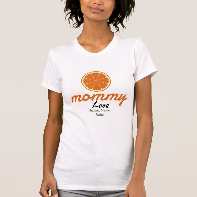 mor mamma mamma namn personifierar anpassningsbar t shirt (Framsida)