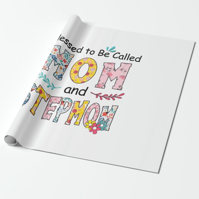 Mor Mamma och Stepmamma-födelsedagen Presentpapper (Utrullad)