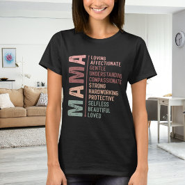 Mor mamma ord art kärlek svart t shirt