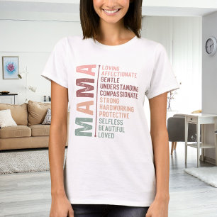 Mor mamma ord art kärlek t shirt
